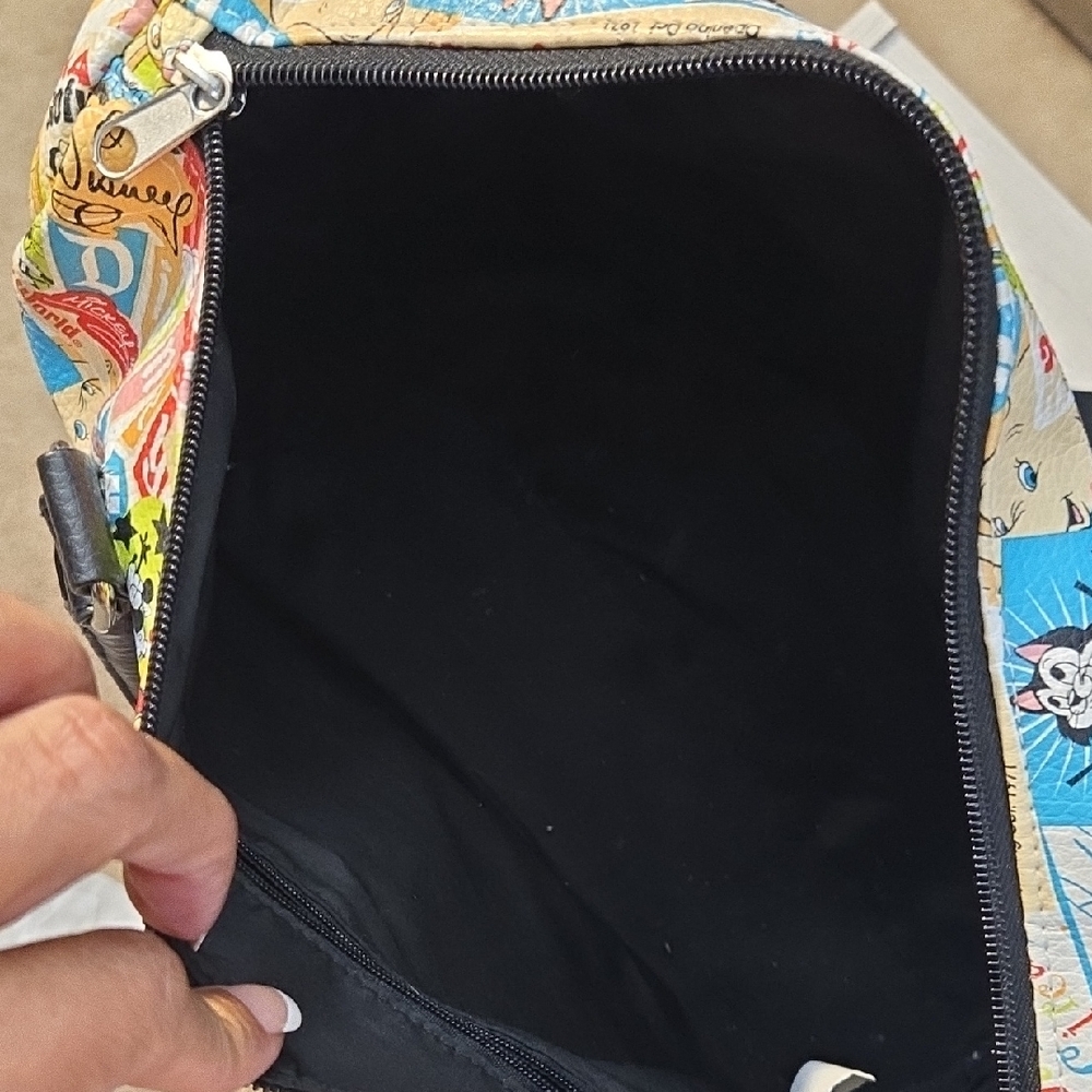 Disney Multicolor Cartoon Patchwork Satchel With … - image 4